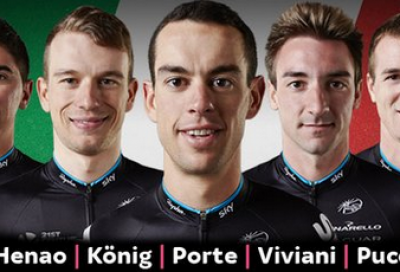 Il Team Sky per il Giro