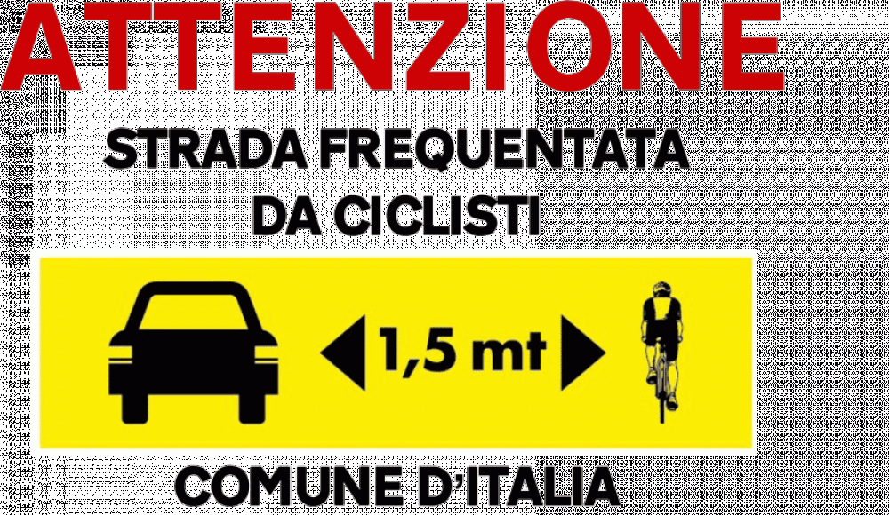 Ancona dalla parte delle due ruote, sulle strade i cartelli salva-ciclisti