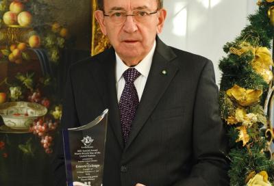 Ernesto Colnago premiato alle Nazioni Unite 