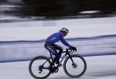 La neve protagonista a Vermiglio per la Coppa del Mondo di ciclocross