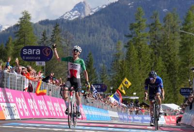 Giro d'Italia 2023, tappa 18: Filippo Zana domina la Oderzo-Val di Zoldo